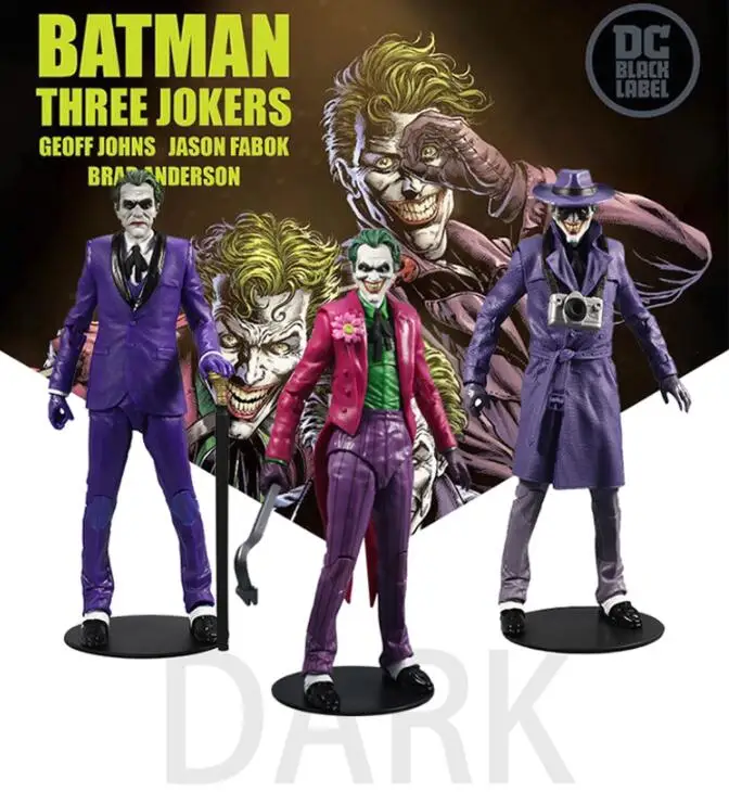 Mcfarlane Batman Three Jokers Clown Penale Comic Articolato Action Figure Toys 17Cm