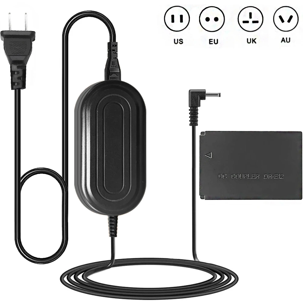 Ack-E12 Adattatore Di Alimentazione Per Fotocamera Eos M50 Lp-E12 Kit Batteria Fittizia Per Fotocamera Canon Eos M50 Mark Ii, Eos M, M2,M10,M50, Eos M