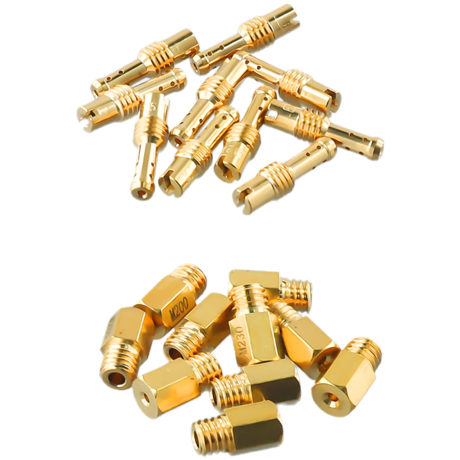 Getti Principali Tipo Esagonale 10X + Getti Pilota Tms 10X Per Carburatore Mikuni Vm / Tm / Tmx Ugello Principale Stile Esadecimale
