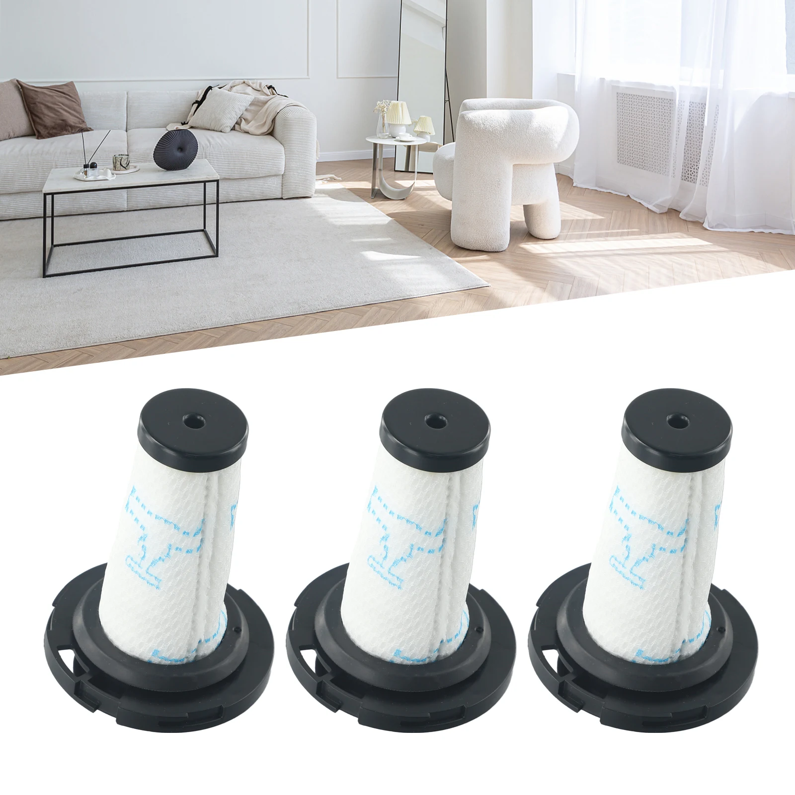 1/3 Pz Per Filtri Rowenta Per Rowenta Zr009010 Scopa Elettrica Lavabile X-Force Flex 9.60 X-Nano Accesso Aspirapolvere Essenziale
