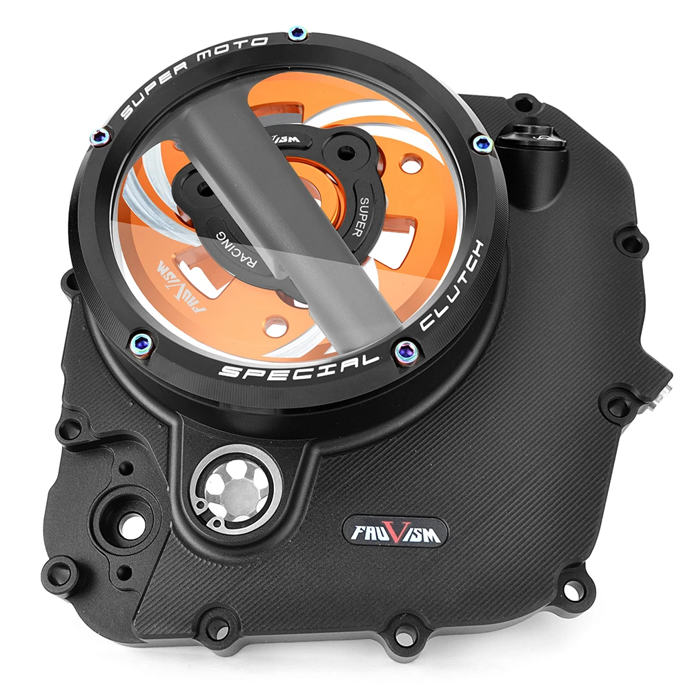 Per Ktm Rc390 390 Adventure 2022-2023 Coperchio Motore Moto Trasparente Coperchio Frizione Protezione 390 Adventure Rc 390
