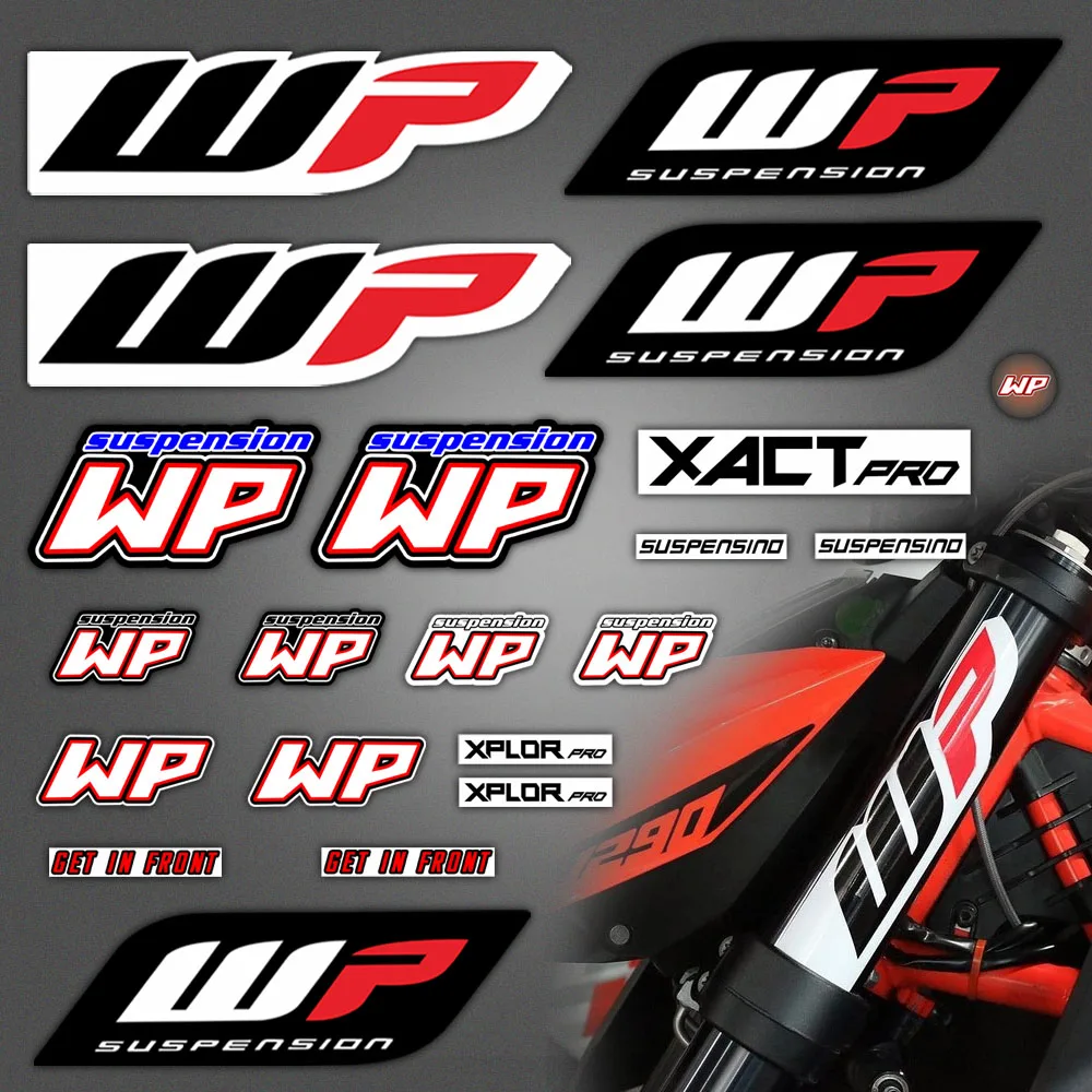 Adesivi Forcella Wp Riflettenti Sospensione Ammortizzatore Ammortizzatore Moto Accessori Decalcomania Per Duke Rc Ktm 200/390/690/1090 Kawasaki Honda