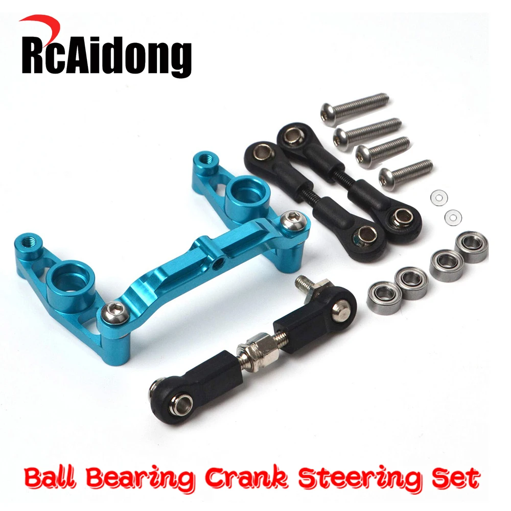 Rc Racing Tt02 Set Di Sterzo A Manovella Con Cuscinetti A Sfera In Alluminio Per Tamiya Tt-02 Tt-02D Tt02S 1/10 Rc Drift Car Chassis Upgrade Parts