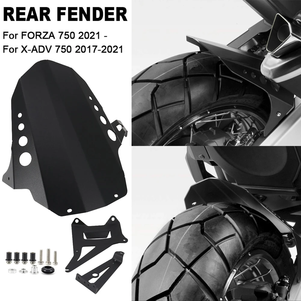 Motorcycle Aluminum Rear Hugger Wheel Hugger Rear Extender Extension Splash Guard Protect For Honda 750 Forza X-Adv 750 Xadv 750