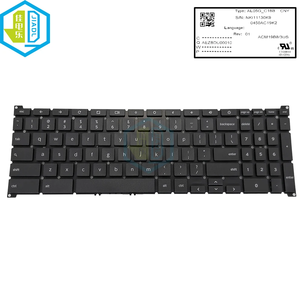 Tastiera Inglese Usa Per Acer Chromebook 315 Cb315-3H Cb315-3Ht Cb315-3H-P7Nm Cb315-3H-C7Pl Tastiere Per Notebook C0Vt Al05G-C18B