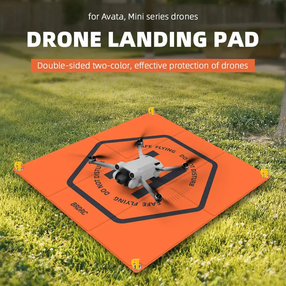 50Cm Drone Landing Pad Pieghevole Bifacciale Eliporto Con Custodia Striscia Riflettente Drone Mini Spark Pad Accessori