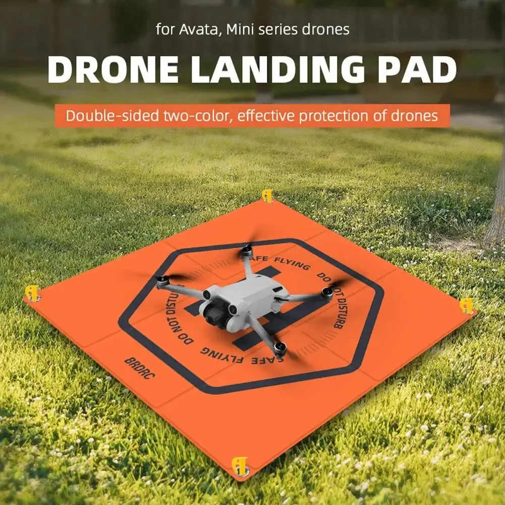 20 Pollici Drone Landing Pad Bifacciale Eliporto Con Custodia Striscia Riflettente Drone Mini Spark Pad Accessori