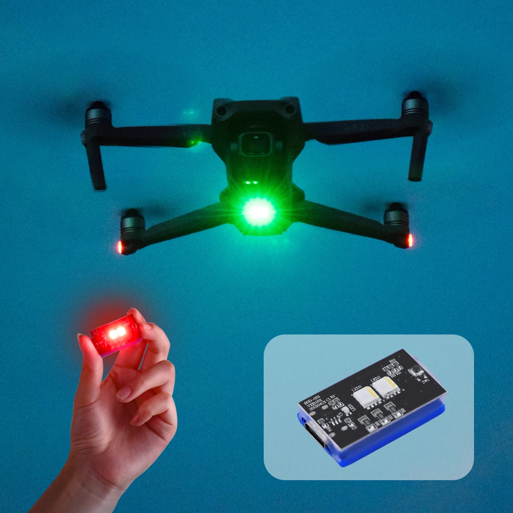 Drone Light Per Dji Air 2S /Mavic Mini/ 2 Pro/Mavic 2 Zoom/Mavic Air/Mavic Pro/Mavic Pro Platinum/Dji Spark Ecc