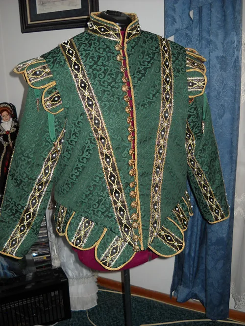 Cosplaydiy Tudors Men Style Outfit Henry Tudor Jerkin Doublet Renaissance Nobleman Doublet Costume Cosplay Medievale Custom Made
