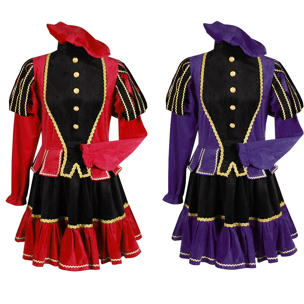 Nuovo! Medievale Tudor Queen Princess Costume Ball Gown Women Girl Retro Fashion Tudor Style Christmas Dress Festival Dress Gown