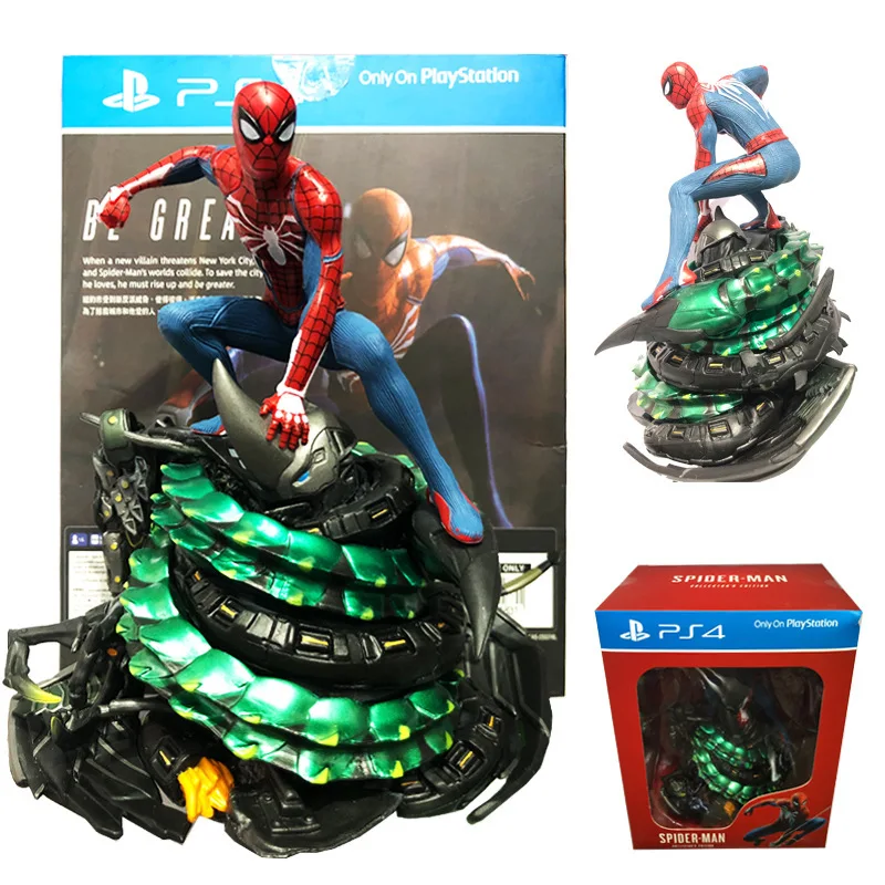 Marvel Anime Limited Ps4 Spider Man Collectors Edition Spiderman Pvc Action Figure Model Decoration Toys For Boys Regali Di Compleanno