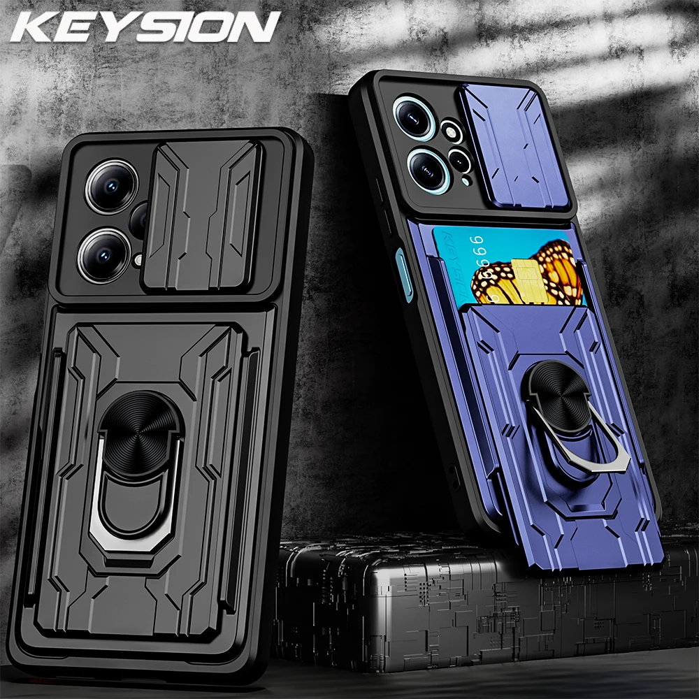 Custodia Antiurto Keysion Per Redmi Note 12 4G 12 Pro + 5G Card Bag Slide Camera Protection Cover Per Telefono Per Xiaomi Redmi Note11 Pro