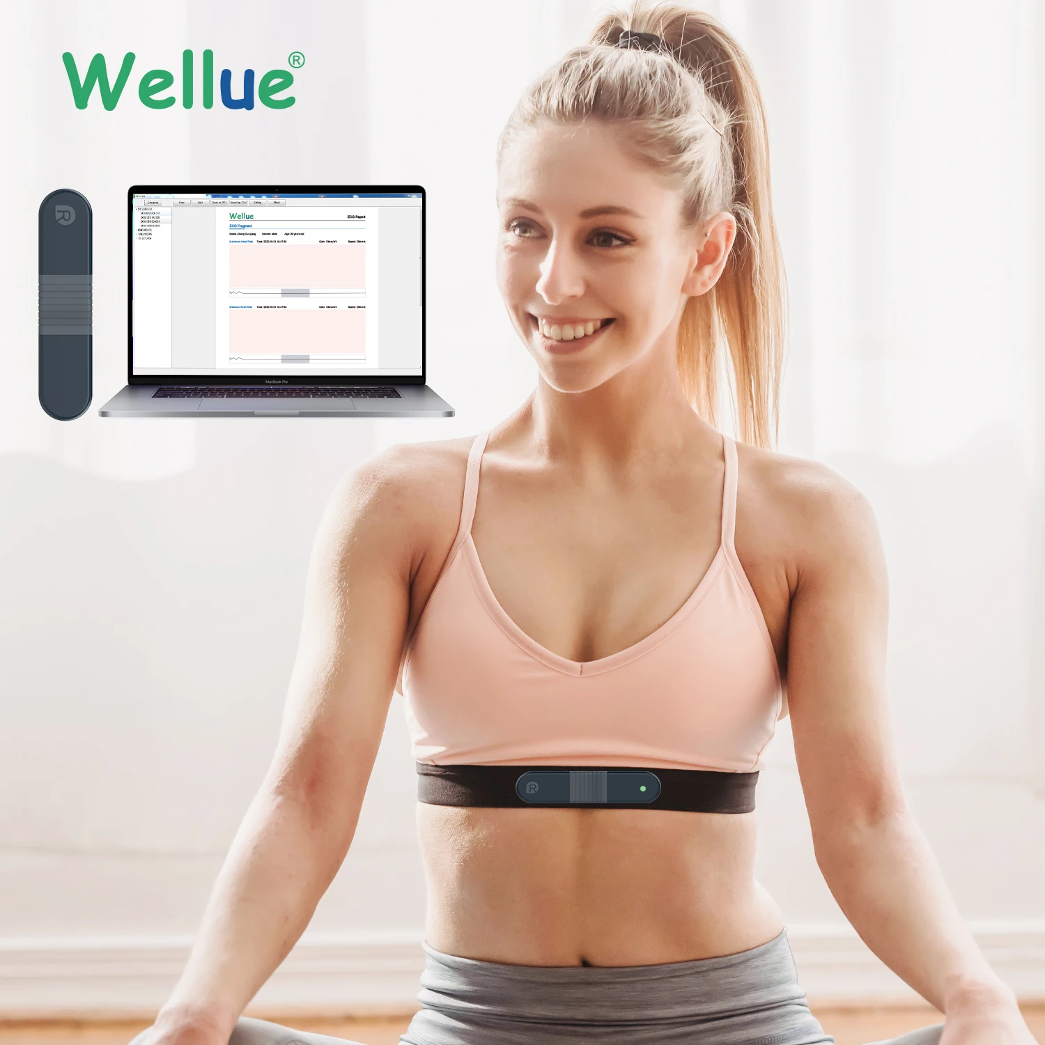 Er1 Ai Analysis Ecg Machine Portable Heart Rate Monitor Chest Strap Portatil Elettrodi Holter Monitor Ekg