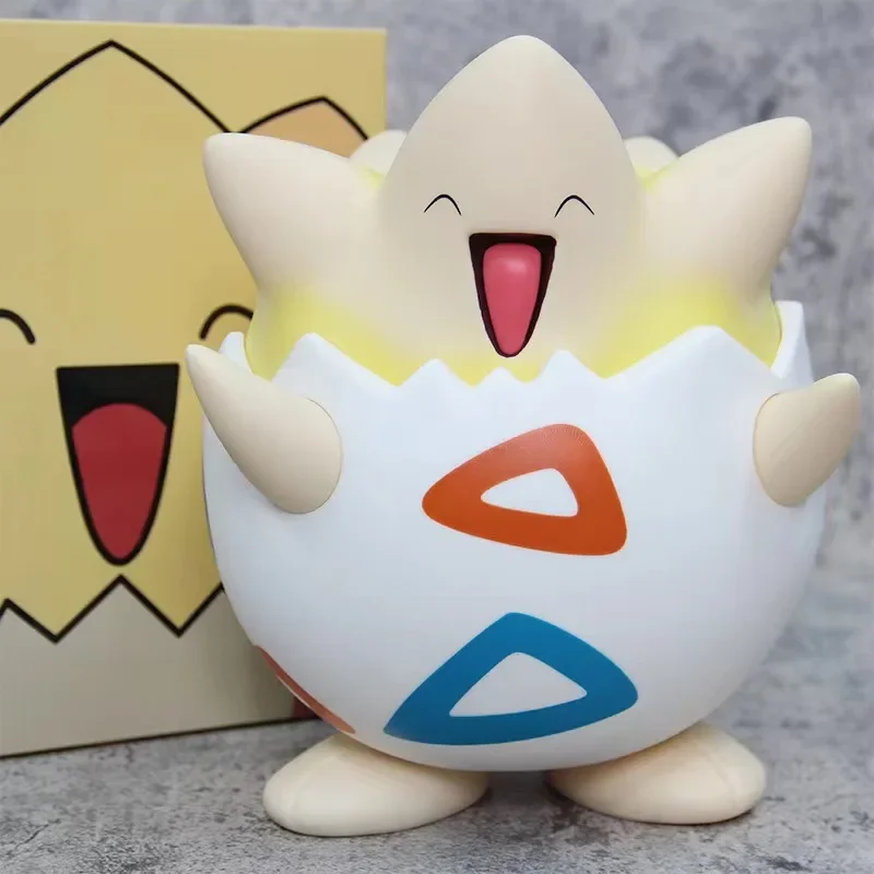 Pokemon Anime Figure 24.5Cm Togepi Big Kawaii Manga Figma Action Figure Doll Model Ornament Statue Figurine Da Collezione Giocattolo 1:1