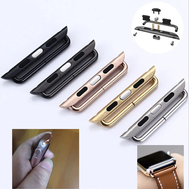 Adattatore Connettore Per Apple Watch Series 6 40Mm 49Mm Connettori A Fascia Per Apple Watch 44Mm 45/41Mm Acciaio Inossidabile 8 7 Se 5 4 3