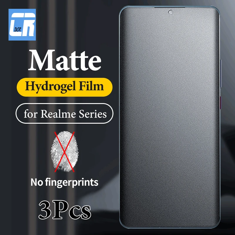Pellicola Idrogel Opaca 1-3 Pezzi Per Oppo Realme 11 10 10T 9I 9 Pro Plus Gt Neo 5 3T C30S C33 C55 C53 Nord 60 N53 N5 Pellicola Salvaschermo
