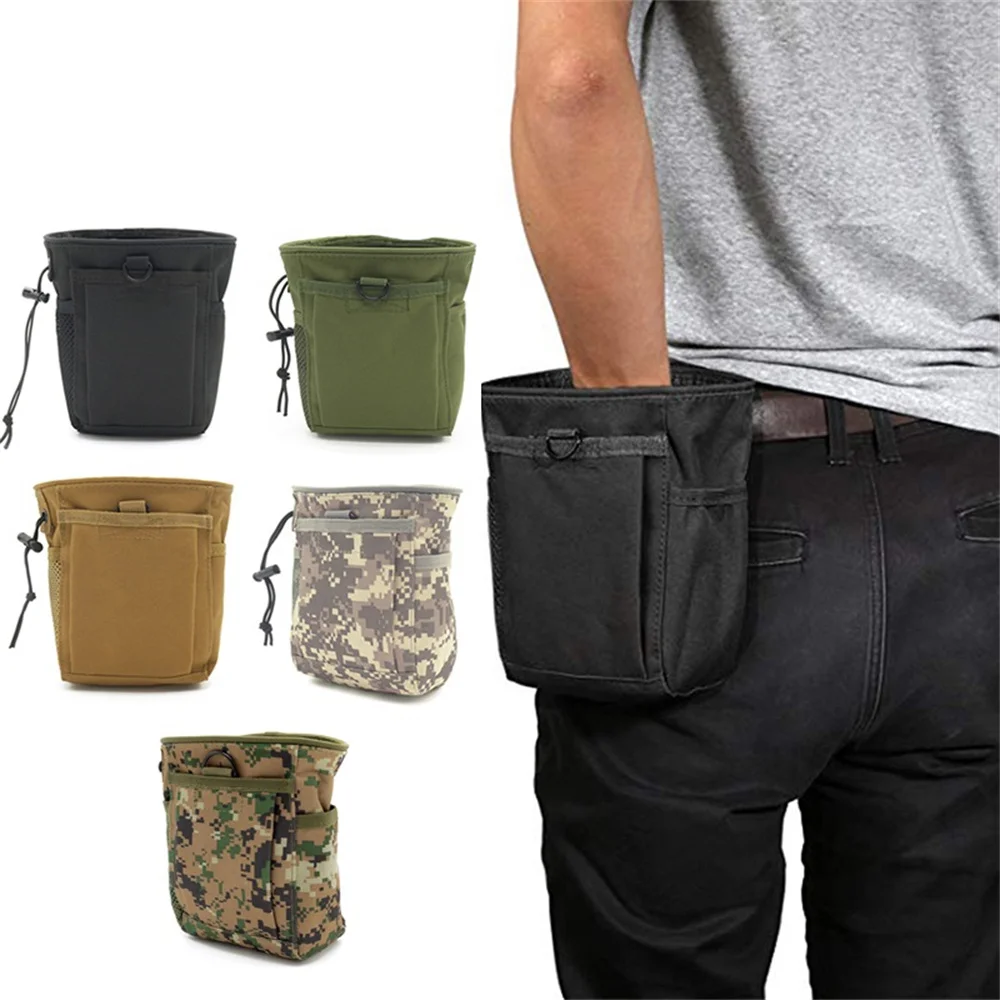 Tactical Molle Magazine Dump Pouch Coulisse Utility Belt Softair Military Airsoft Accessori Da Caccia Edc Goods Ammo Pouch