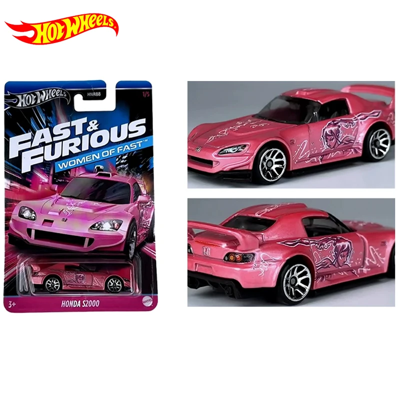 Genuine Hot Wheels Car Fast & Furious Women Of Fast 1:64 Boys Toys Diecast Honda S2000 Metal Model Vehicles Collection Gift