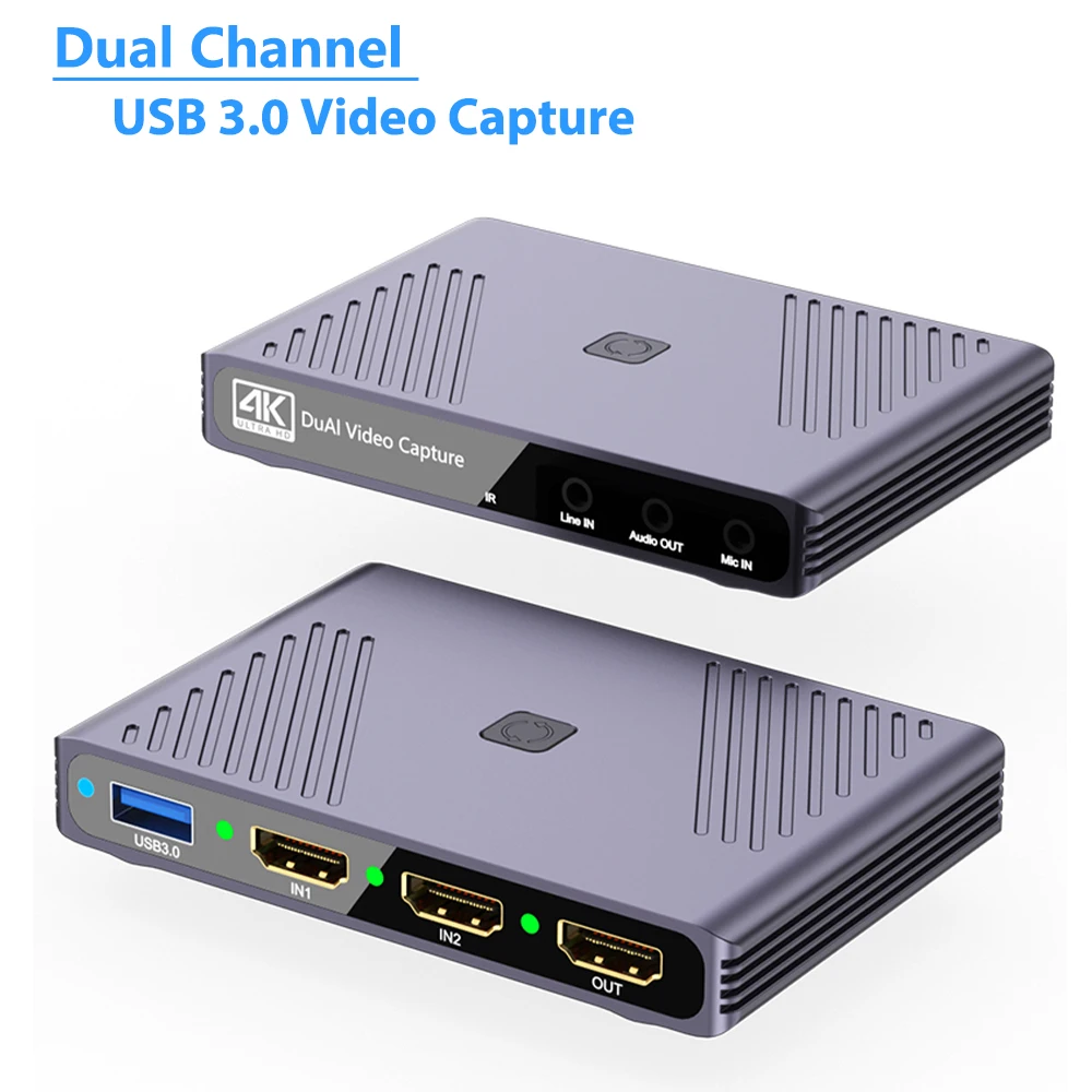 Usb3.0 Viedeo Capture Professional Live Streaming Podcasting Dual Hdmi Input Per Nintendo Switch Ps5 4 Xbox Camera Board Capture