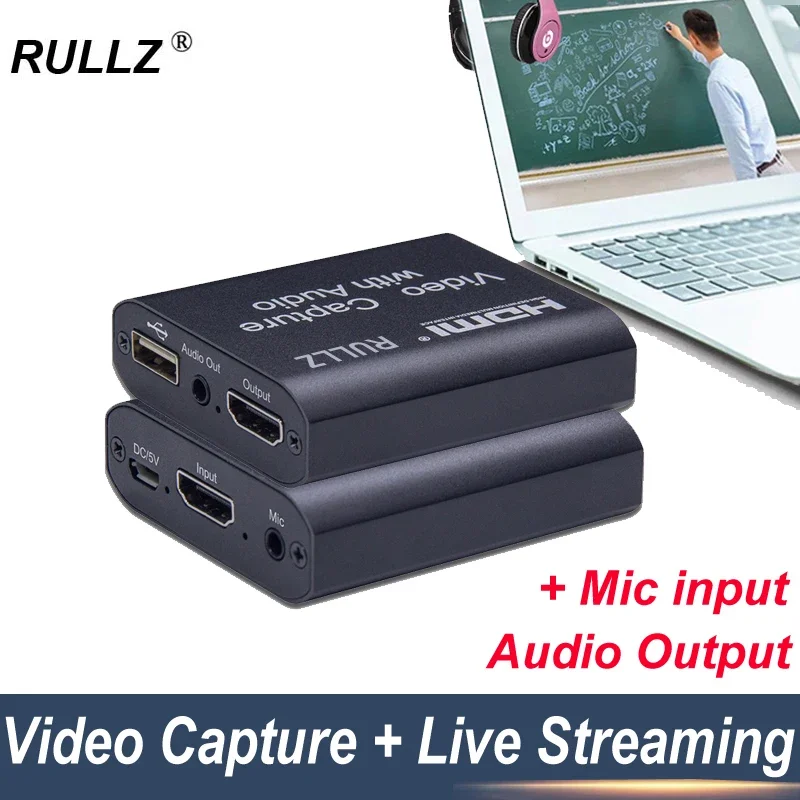 1080P 4K Scheda Di Acquisizione Audio Video Piastra Di Streaming Live Usb 2.0 Hdmi Videocapture Box Per Ps4 Xbox Switch Gioco Registrazione Trasmissio