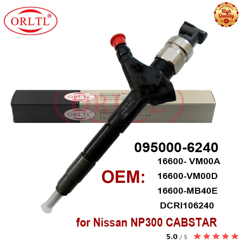 095000-6240 Iniettore Diesel 095000-6241 Ugello Spruzzatore Common Rail Per Nissan Navara D22 2.5L Yd25 Motor 16600-Vm00A