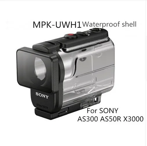 Nuovo Sony Mpk-Uwh1 Impermeabile Custodia Subacquea Mpk-Uwh1 Per Sony Fdr-X3000 Hdr-As300 Hdr-As50 Custodia Impermeabile Uwh1