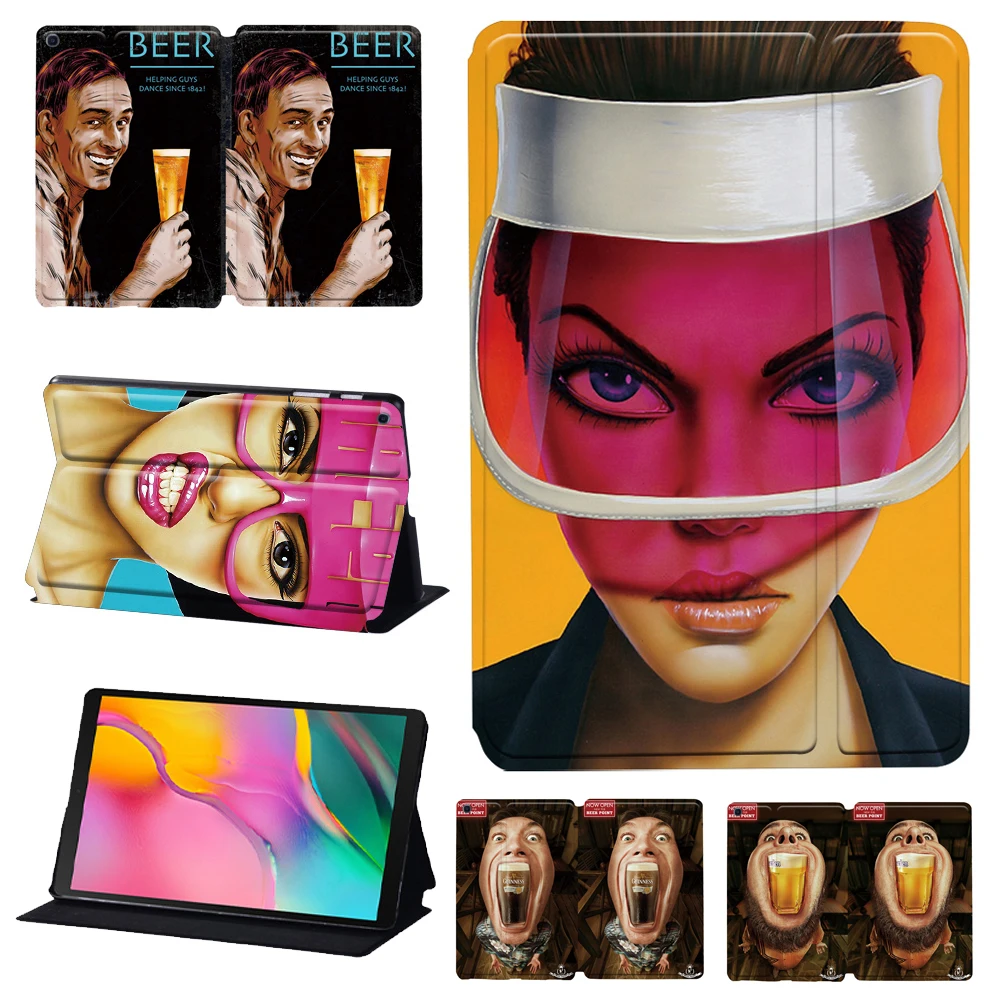 Per Samsung Galaxy Tab A8 10.5 Sm-X200 Custodia Funda Tablet Cover Vtab A7 Lite 8.7 "T220 A A6 10.1 T580 2019 T510 Cover Protettiva