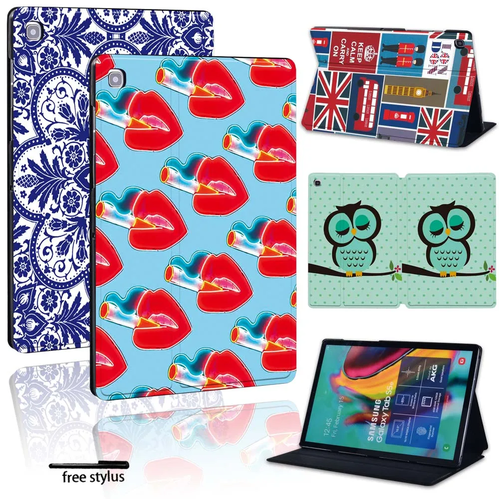 Per Samsung Galaxy Tab A /Tab S6/Tab E S5E Tablet Custodia In Pelle Pu Custodia Protettiva Indossabile Leggera