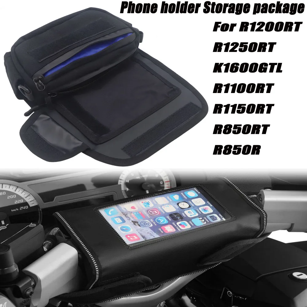 For Bmw R1200Rt R1250Rt K1600Gtl R1100Rt R1150Rt R850Rt R850R Motorcycle Handlebar Bag Phone Holder Storage Package