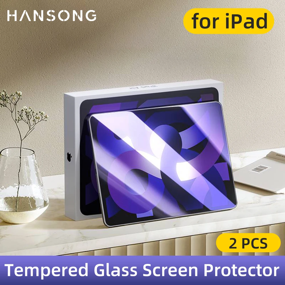 2 Pezzi Di Vetro Temperato Per Ipad 10Th Gen Screen Protector Per Ipad Pro 11 Ipad 10.2 Air 3 10.5 Air 4 5 10.9 Ipad 5 6Th 9.7 Mini 5 6