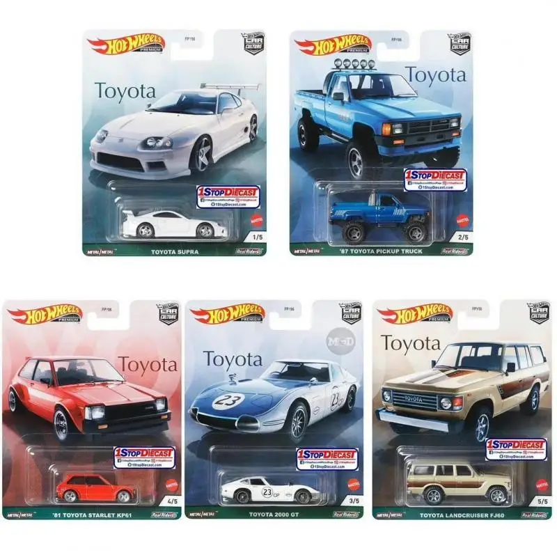 Hot Wheels Car Culture Circuit Legends Veicoli Toyota Supra 2000 Gt Toyota Landcruiser Fj60 1:64 Scala Giocattolo Per Auto In Lega Fpy86