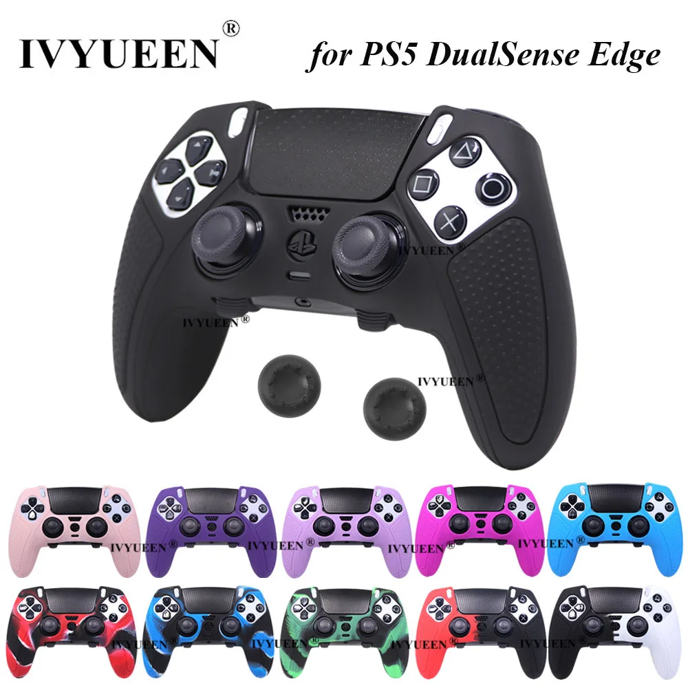 Ivyueen Pelle Protettiva Antiscivolo Per Playstation 5 Ps5 Dualsense Edge Controller Wireless Custodia In Gomma Morbida Custodia In Silicone Grip Cove