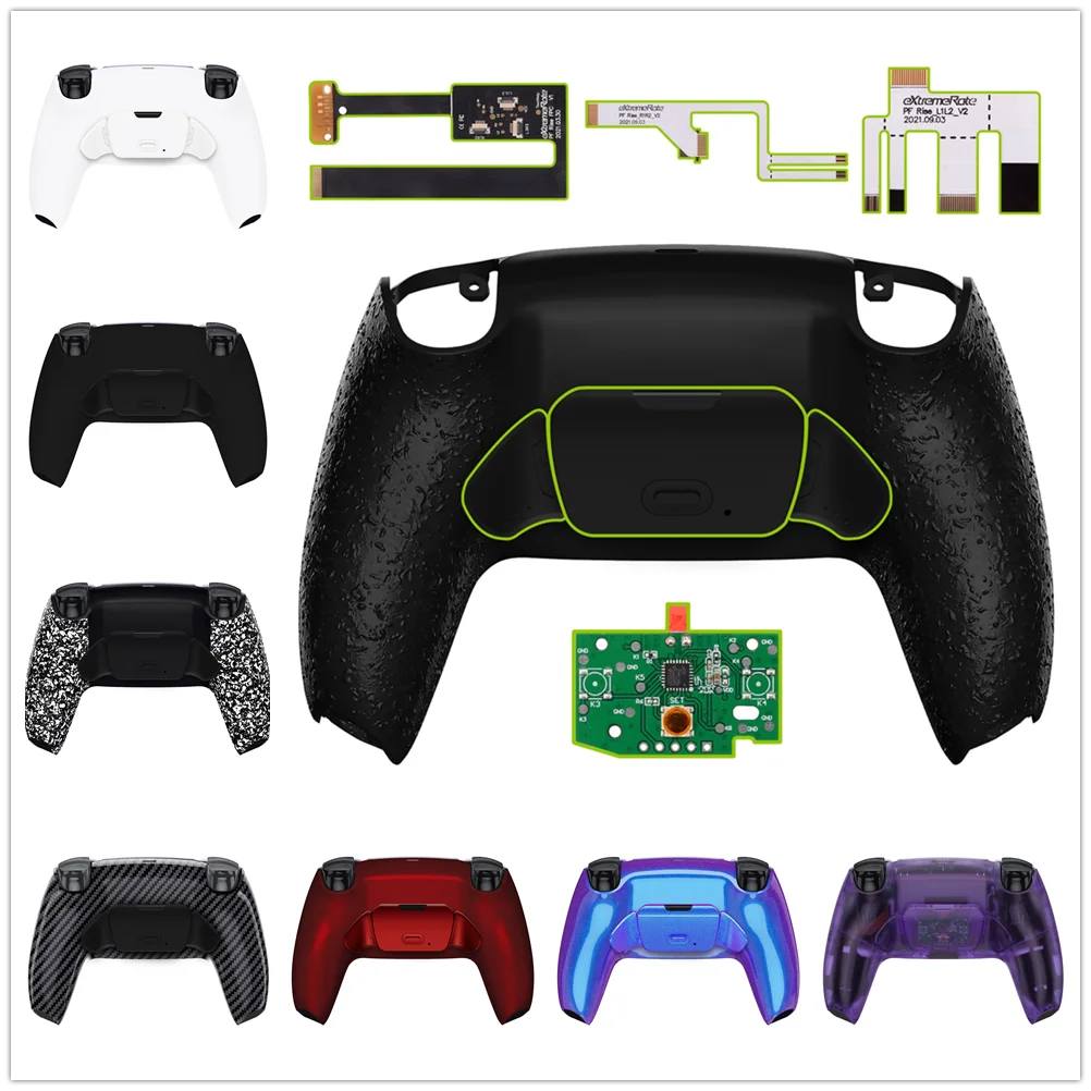 Extremerate Back Paddles Kit Remappable Rise Remap, Scheda Di Aggiornamento Back Shell Pulsanti Posteriori Per Controller Ps5 Bdm-010 E Bdm-020