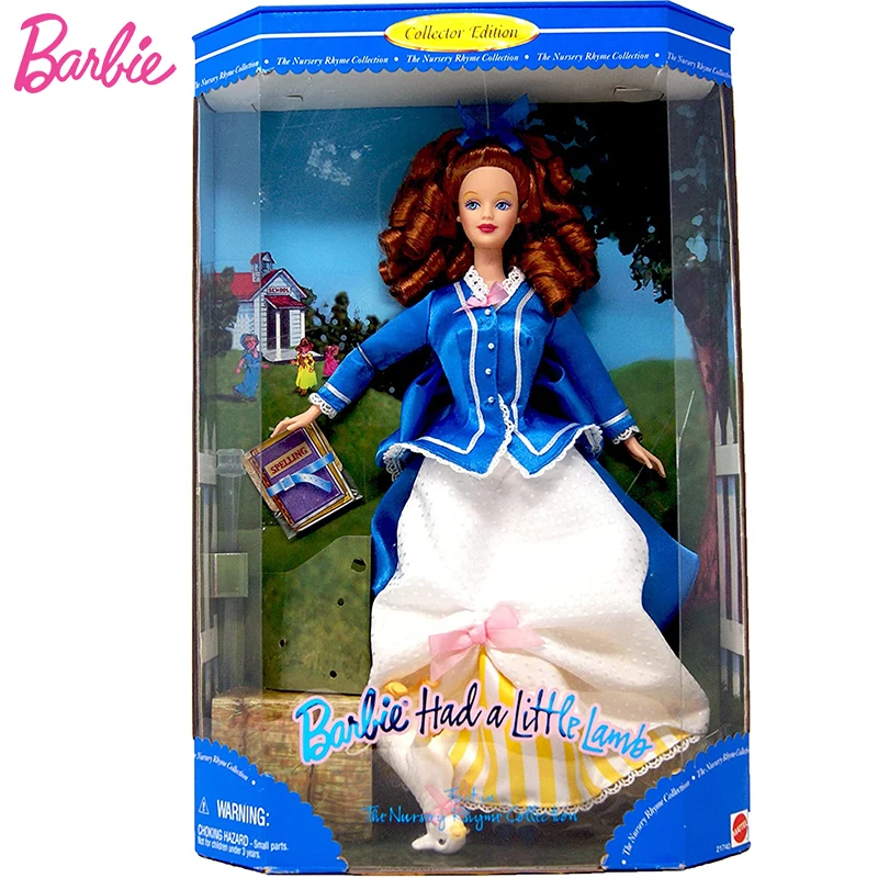 Original Mattel Barbie Aveva Un Piccolo Agnello 1998 Campagna Bambole Retrò 1/6 Nursery Rhyme Dolls For Girls Toys Collector Edition