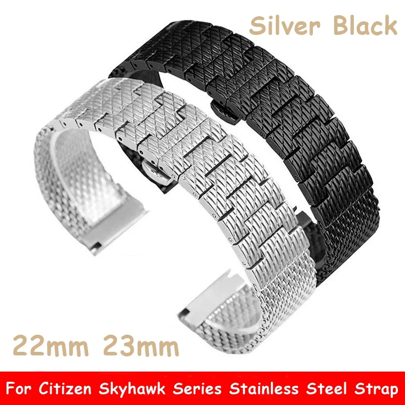 Cinturino In Acciaio Inossidabile Per Citizen Skyhawk Jy8035-04E Jy00005-50E Series 22Mm 23Mm Accessori Braccialetto Di Ricambio Per Orologio In Metal