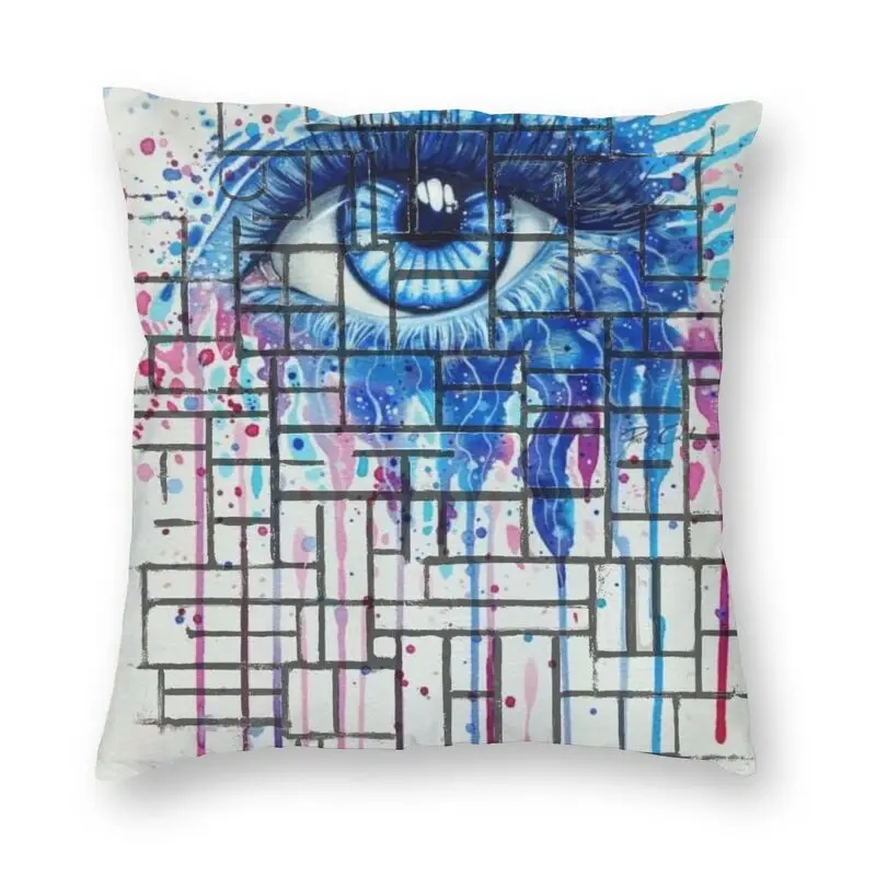 Piet Mondrian Eye Cushion Cover De Stijl Abstract Art Floor Pillow Case Per Soggiorno Fashion Federa Home Decor
