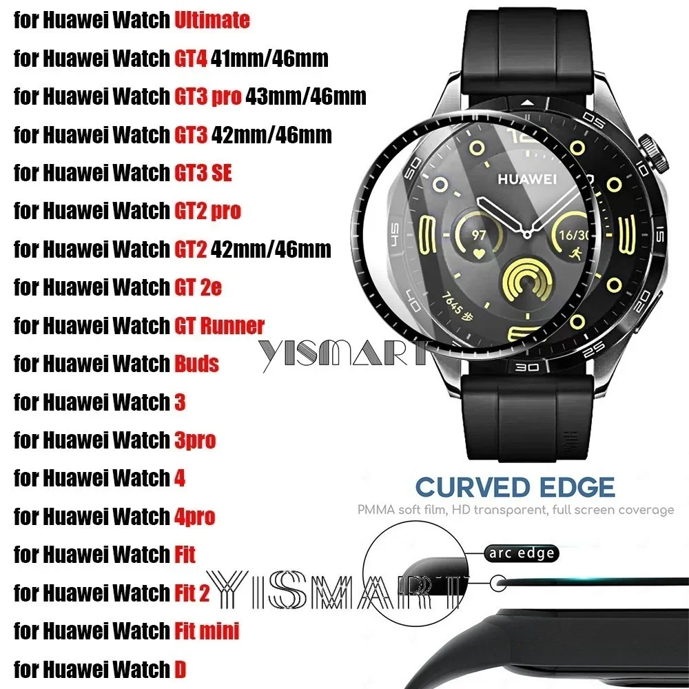 Pellicola Protettiva Per Huawei Watch Gt4 Gt3 Gt2 Pro Pellicola Proteggi Schermo Per Huawei Watch Ultimate / Gt Runner / Watch 4 3 Fit