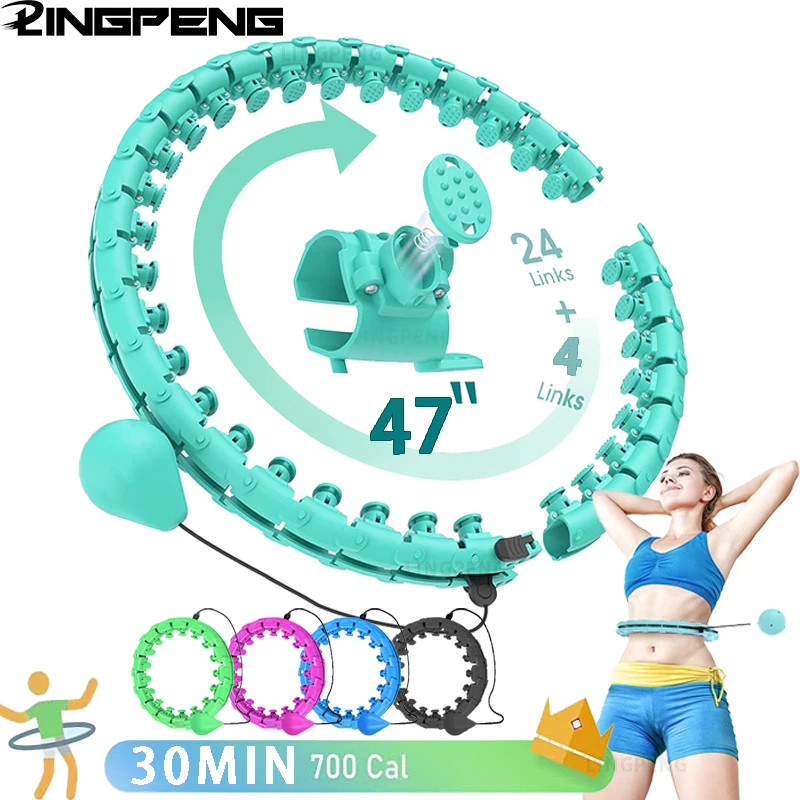 Hula Circle Hoops Ponderati Per Adulti Perdita Di Peso Infinity Fit Hoop Plus Size Hoola Hoop Per Donne E Principianti