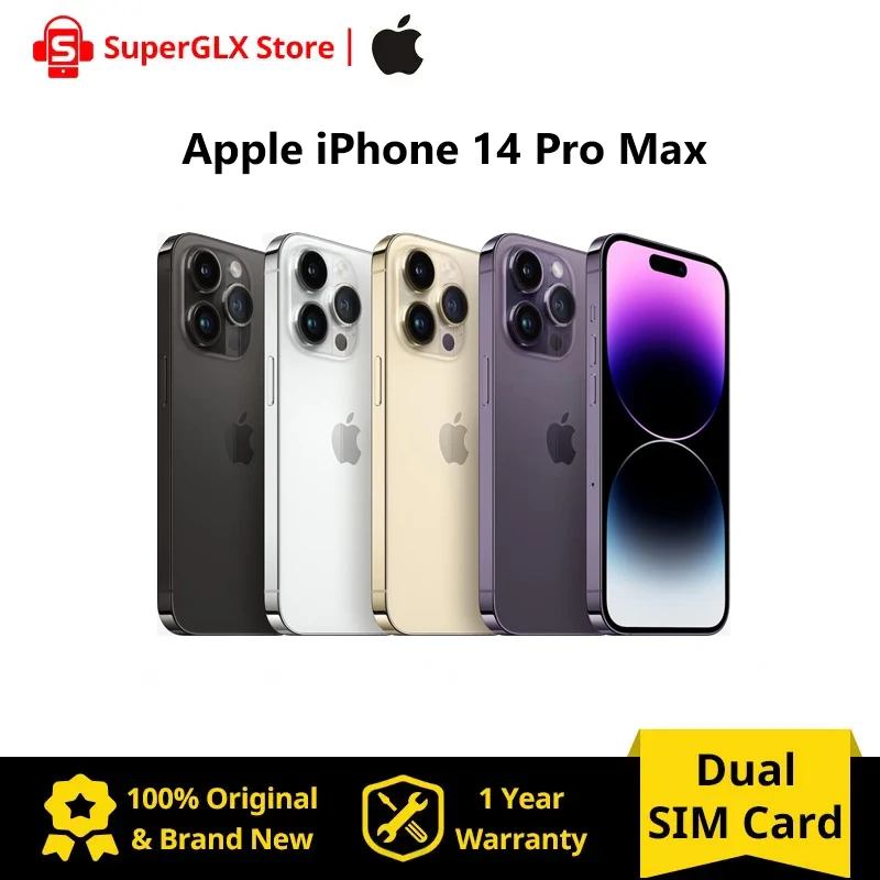 Apple Iphone 14 Pro Max A2896 Ios 16 Apple A16 Bionic 1Tb/512Gb/256Gb/128Gb Rom 6Gb Ram Dual Sim Ip68 Resistente Alla Polvere/All'Acqua Nfc