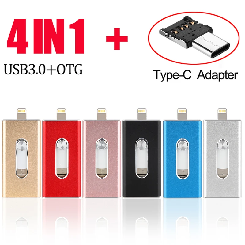 Chiavetta Usb Usb Pendrive Per Iphone Xs Max X 8 7 6 Ipad 16/32/64/128 256Gb Gb Chiave Mfi Lightning Pen Drive