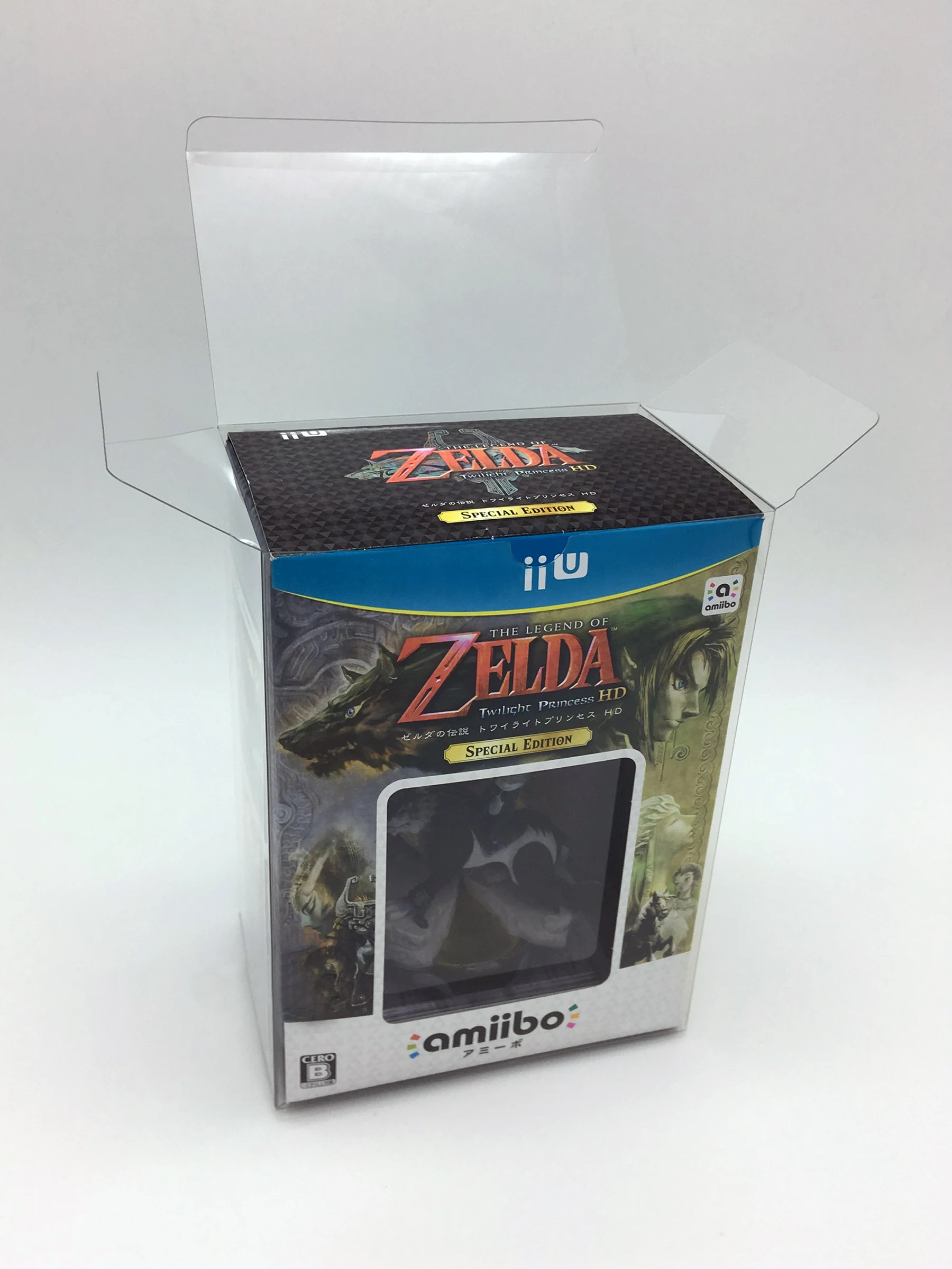 1 Scatola Protettiva Per Nintendo Wii U The Legend Of Zelda: Twilight Princess Amiibo Clear Display Case Collect Box