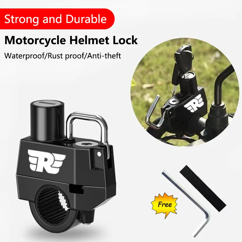 Per Royal Enfield Bullet/Meteor/Classic 350 500 Interceptor 650 Continental Gt Lucchetto Per Casco Moto Sicurezza Antifurto
