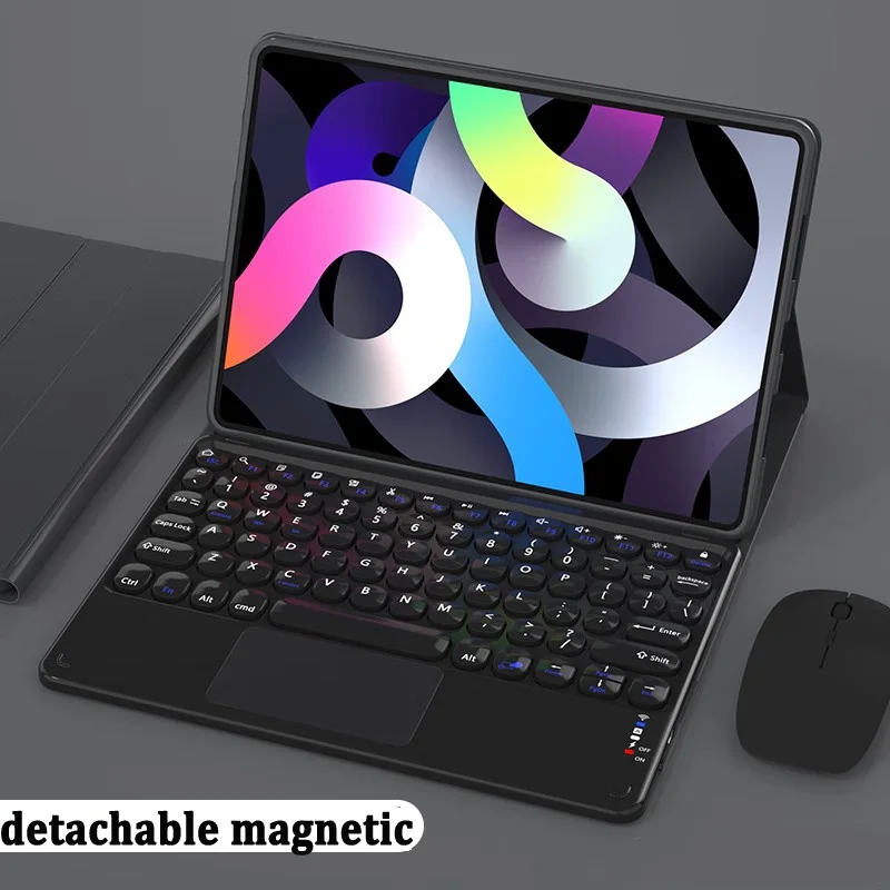 Smart Magnet Keyboard Cover E Mouse Per Realme Pad Mini 8.7 Pollici 2022 Magnetic Trackpad Keyboard Case Smart Stand Cover