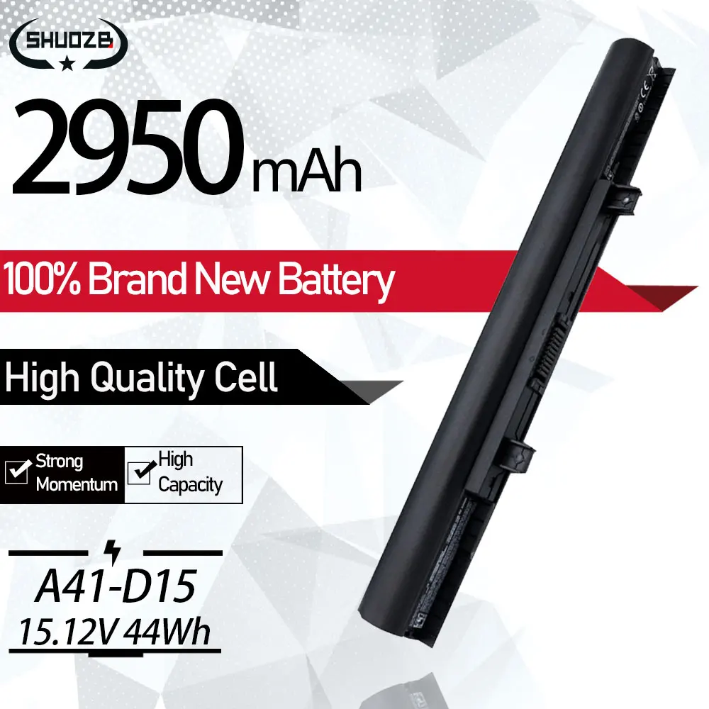 A41-D15 A42-D15 A42-D17 A31-D15 Batteria Del Computer Portatile Per Medion Akoya E6416 E6422 P6659 P6661 E6424 P6657 Erazer Md99620 60594 15.12V