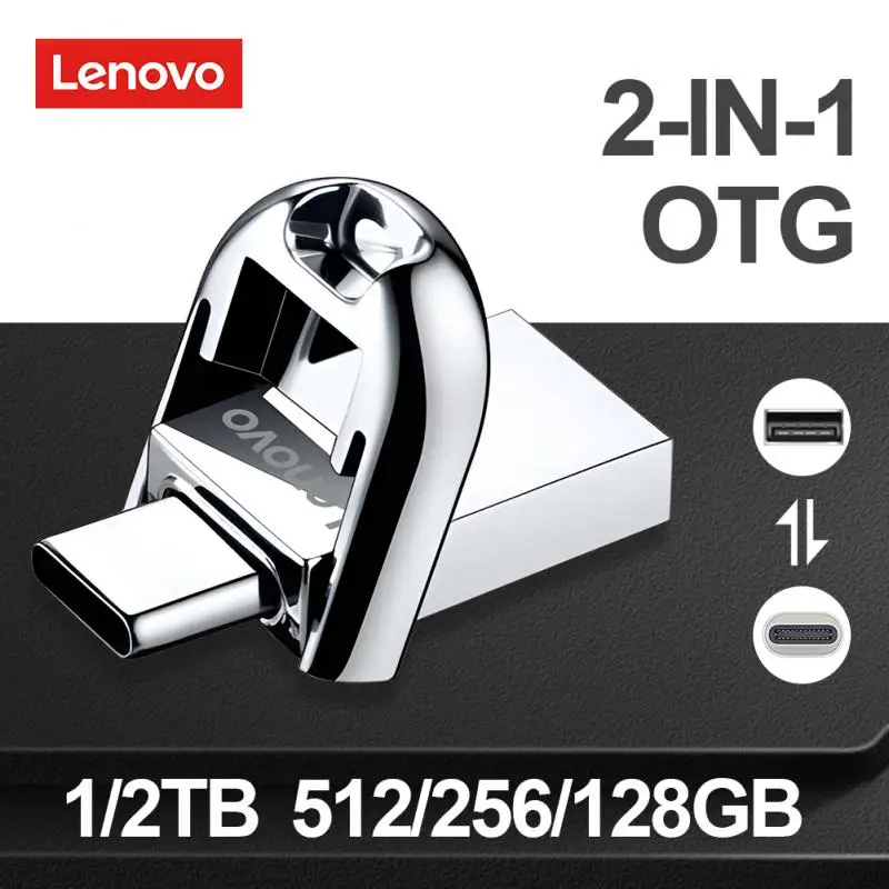 Lenovo Usb 3.0 Chiavette Usb 1Tb Tipo C Fold Interfaccia 2 In1 Pen Drive 128Gb Usb 2Tb Flash Memory Stick Usb Per Laptop
