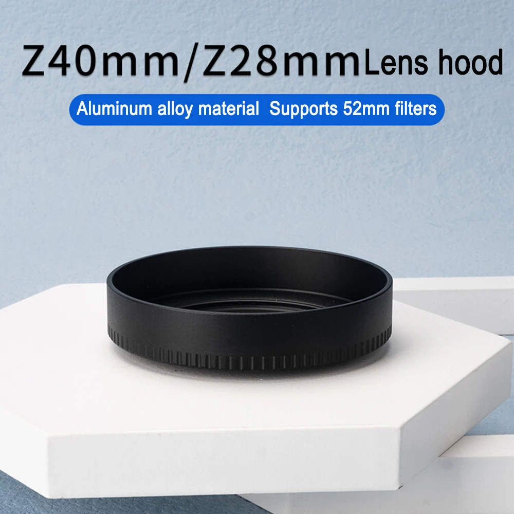Paraluce Fotga Per Nikon Z 28Mm F2.8/Z40Mm F2 Paraluce In Metallo Z7Ii Z6Ii Z5 Zfc Z50 Z7 Z6 Z9 Z8 Macro Accessori Per Obiettivo Della Fotocamera