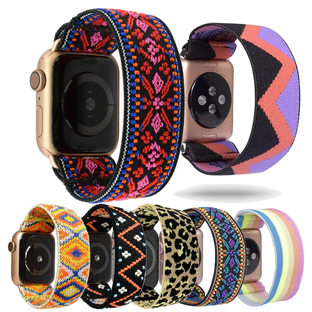 Cinturino Scrunchie Per Apple Watch Band 40Mm 44 Mm4 5Mm/41Mm 42Mm 38Mm Iwatch Donne Ragazza Braccialetto Elastico Apple Watch 5 4 3 Se 6 7
