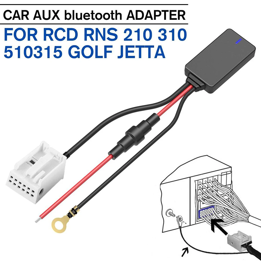 Aux Car Mp3 Adattatore Bluetooth Radio Musicale Per Rcd Rns 210 310 315 510 Golf 5 6 Adattatore Bluetooth Cavo Aux Accessori Per Auto