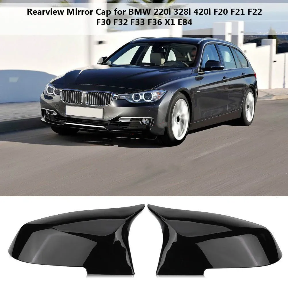 Per Bmw F20 F21 F87 M2 F23 F30 F36 X1 E84 Gloss Nero Calotta Di Copertura Specchietto Laterale Retrovisore-M4 Stile