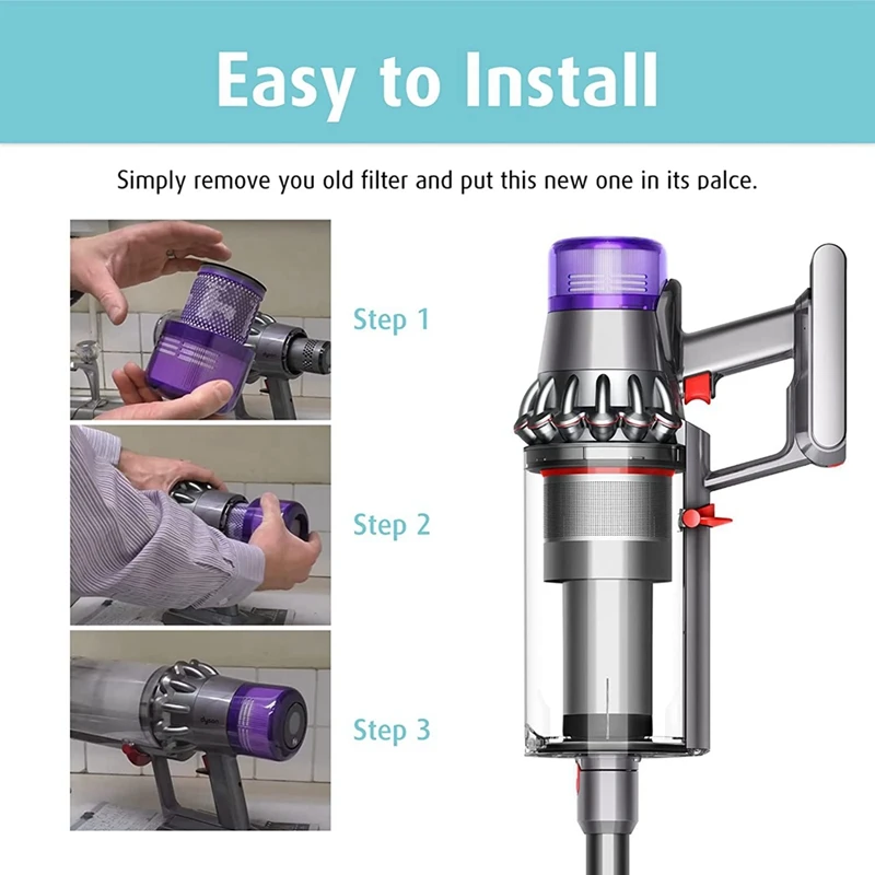 Filtri Hepa Per Dyson V11 Outsize, V11 Outsize Origine, Outsize, Outsize Absolute + Aspirapolvere, Parti 970422-01